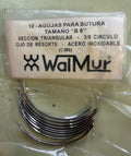 AGUJAS SUTURA CURVA 3/8 CIRCULO