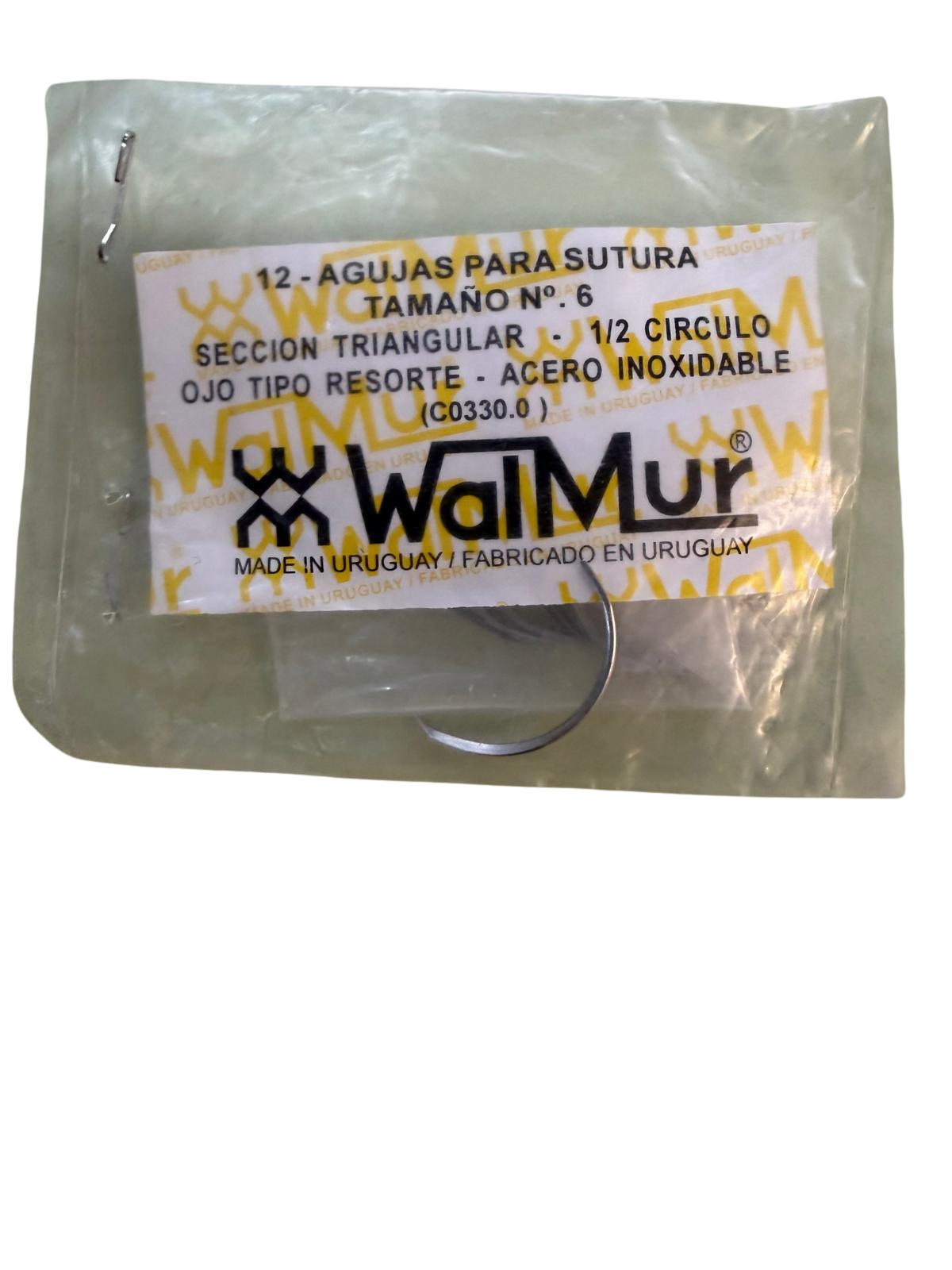 AGUJA SUTURA CURVA 1/2 CIRCULO
