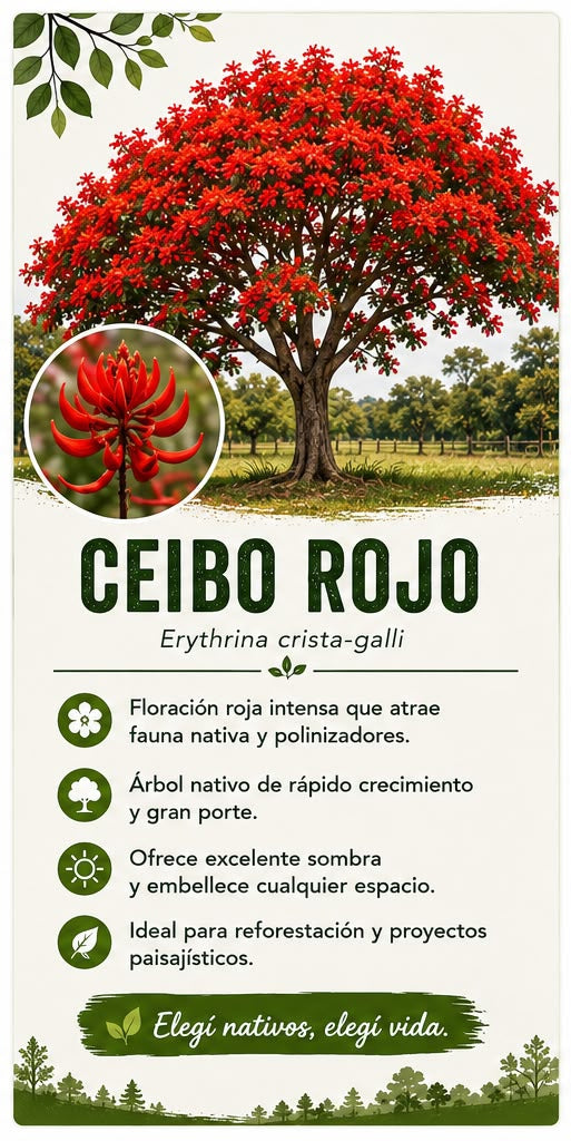 Árbol Ceibo Rojo