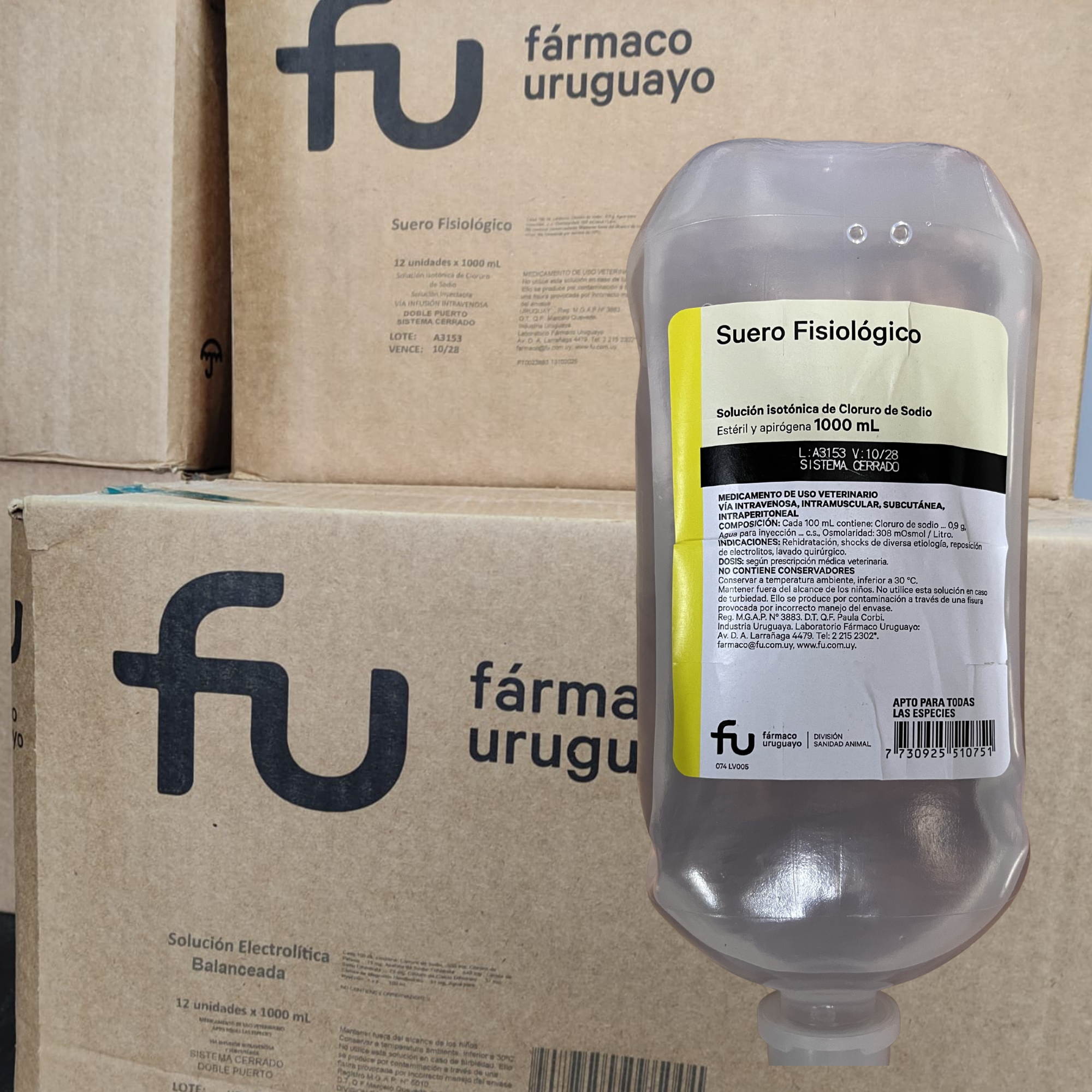 SUERO FISIOLOGICO CAJA X 12 LS